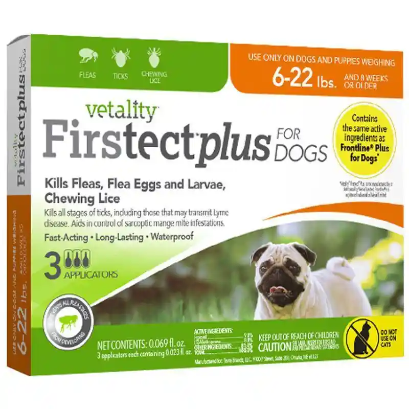Vetality Firstect Plus Topical - Dog-  3 CT. 6-22 LB.