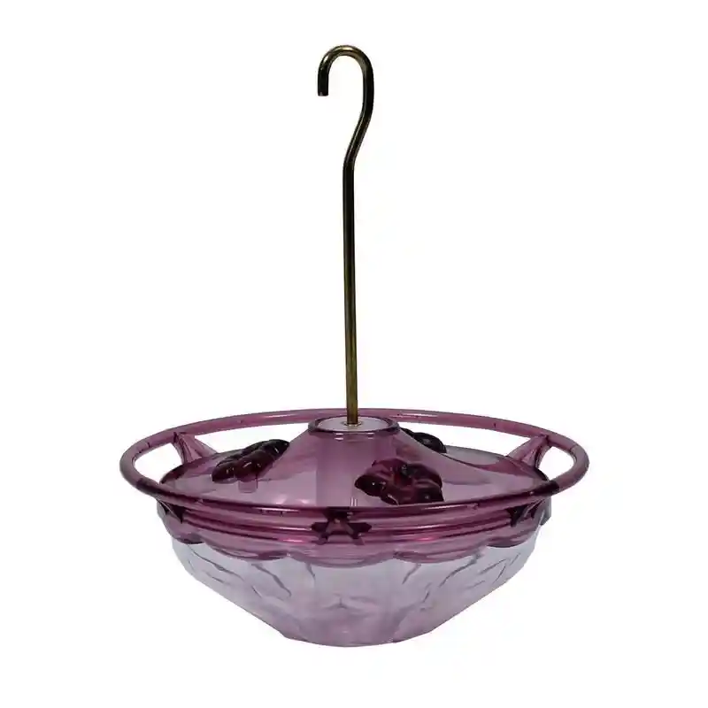 Hummzinger Humm Blossom Hummingbird Feeder Plum/clear 4 Oz