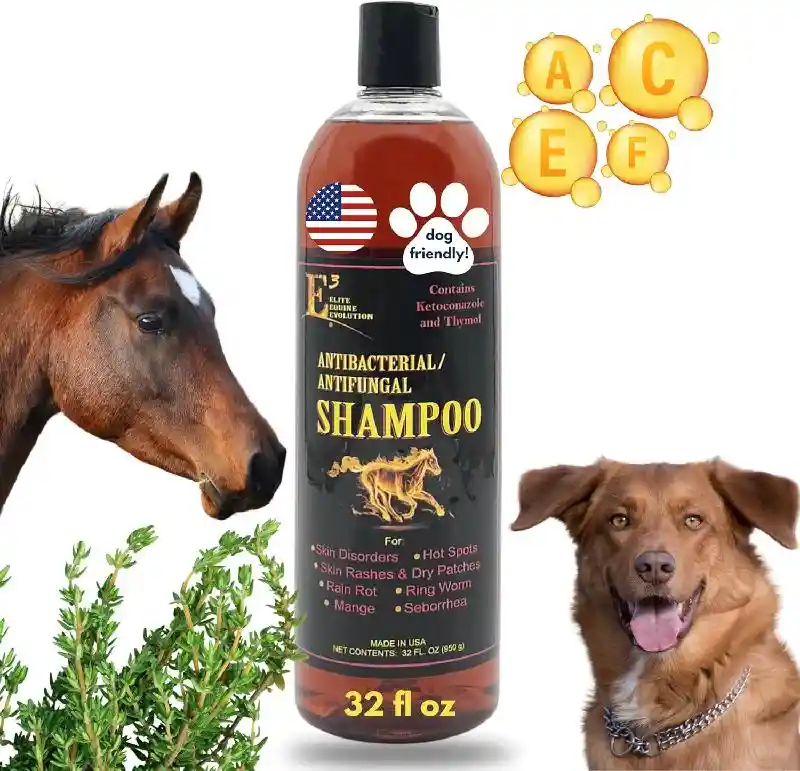 E3 Equine Antibacterial/Antifungal Shampoo 32oz