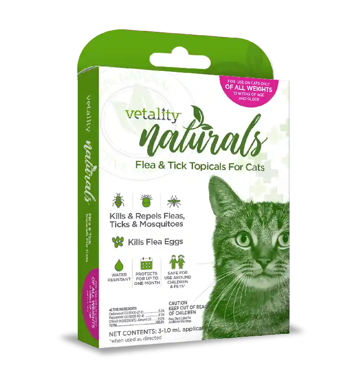 Vetality Naturals F&T Topical 3 dose Cat