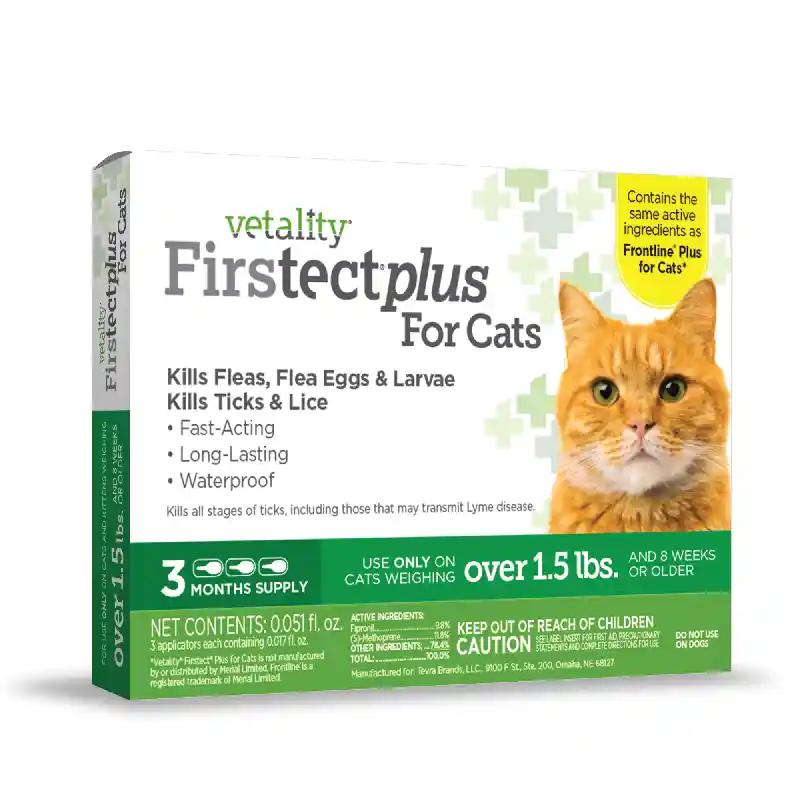 Vetality Firstect Plus Topical for Cats over 1.5 lbs. - 3ct
