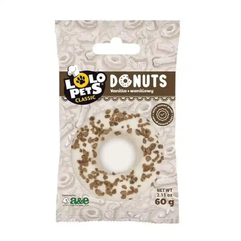 Lolo Bakery Gourmet Donut Dog Treat Vanilla