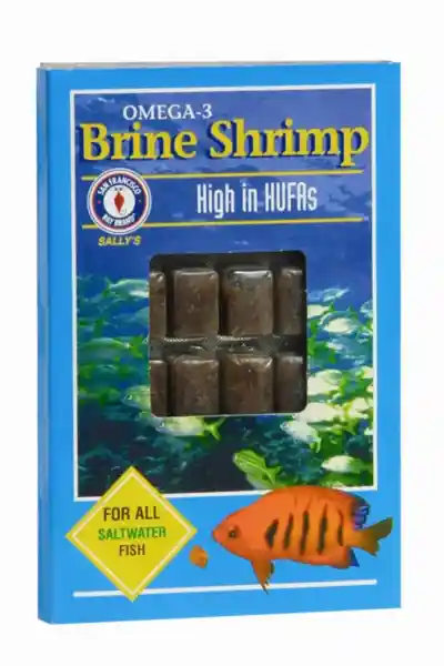 Omega-3 Brine Shrimp - Frozen Fish 3.5 oz, 30 ct Cubes