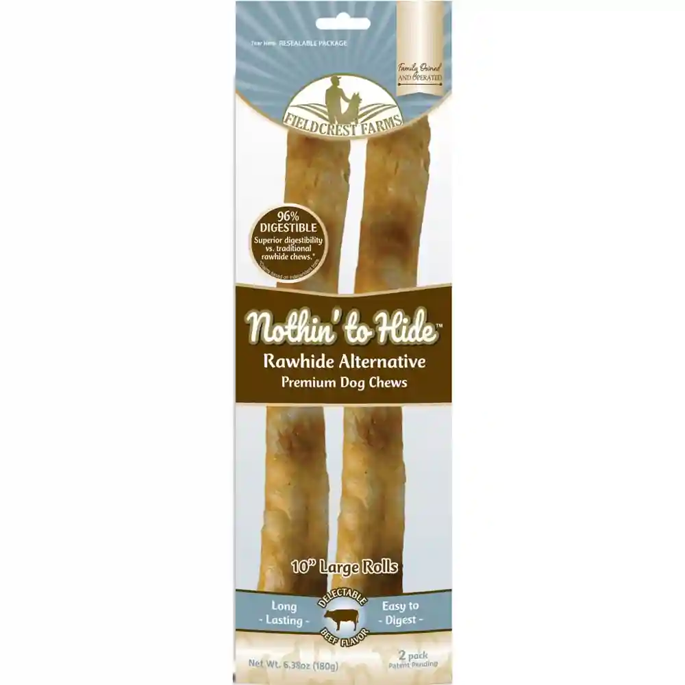 Nothin' to Hide Roll Dog Treat Beef Large 2-pk