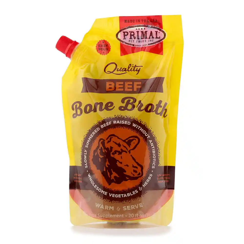 Primal Frozen Beef Bone Broth 20oz Cat/Dog