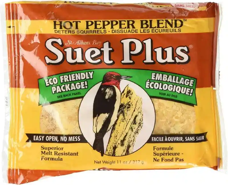 Suet Plus Hot Pepper Blend - Suet Cake - 11oz