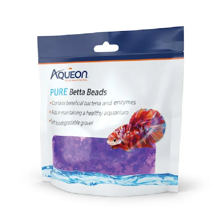 Aqueon Pure Betta Beads Purple 12oz