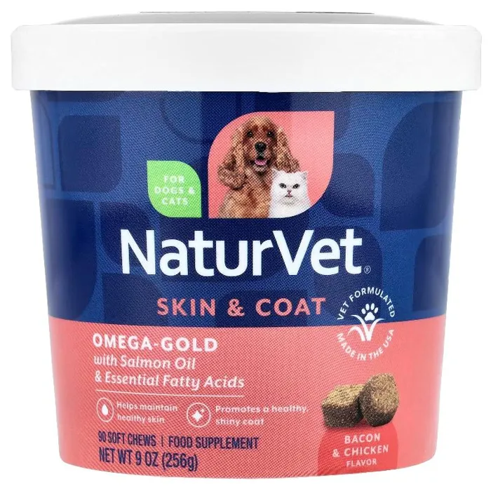 Naturvet Omega Gold Salmon Oil 90 Ct