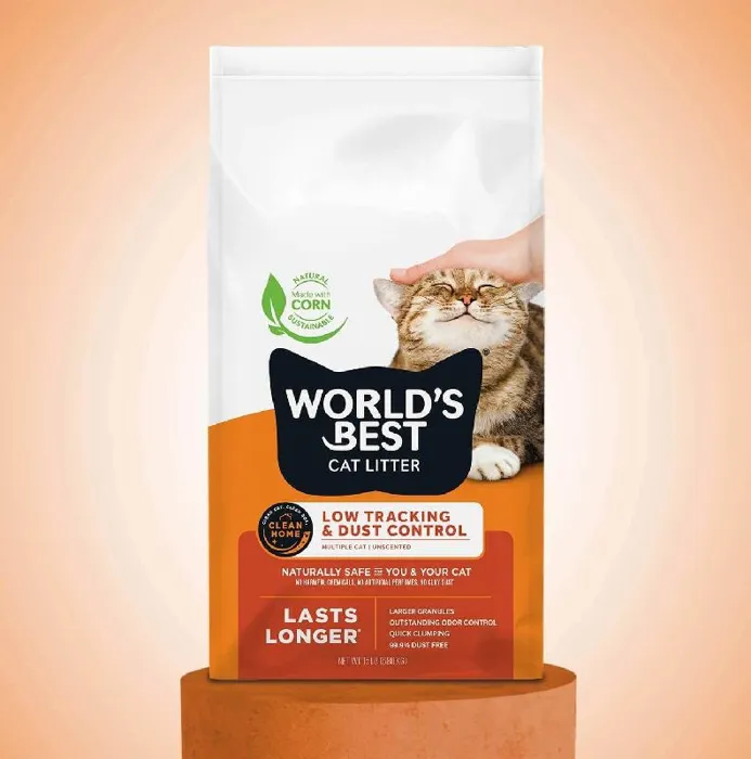 World's Best - Low Tracking & Dust Control Litter 15 LB