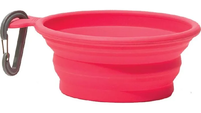Messy Mutts Collapsible Bowl Medium Red - 3 Cups