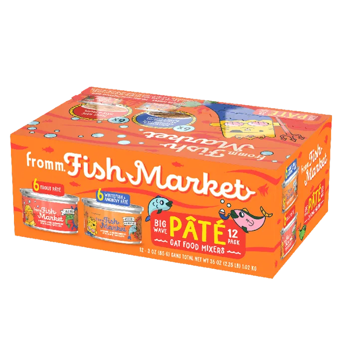 Fromm Cat Fish Market Big Wave Pate Mixers Variety