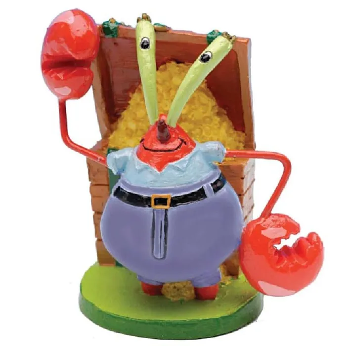 Pp Mr. Krabs Mini Resin Aquarium Ornament