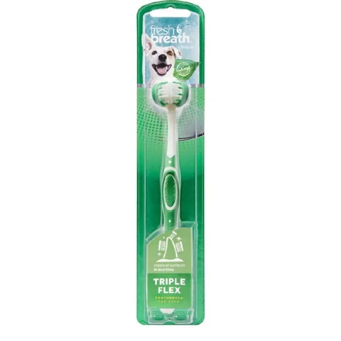 Tropiclean Fresh Breath Triple Flex Toothbrush Lg