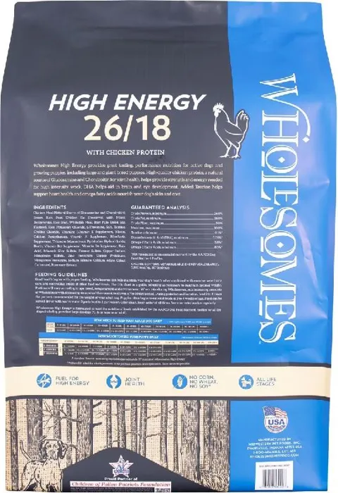 Wholesomes High Energy Dog Food