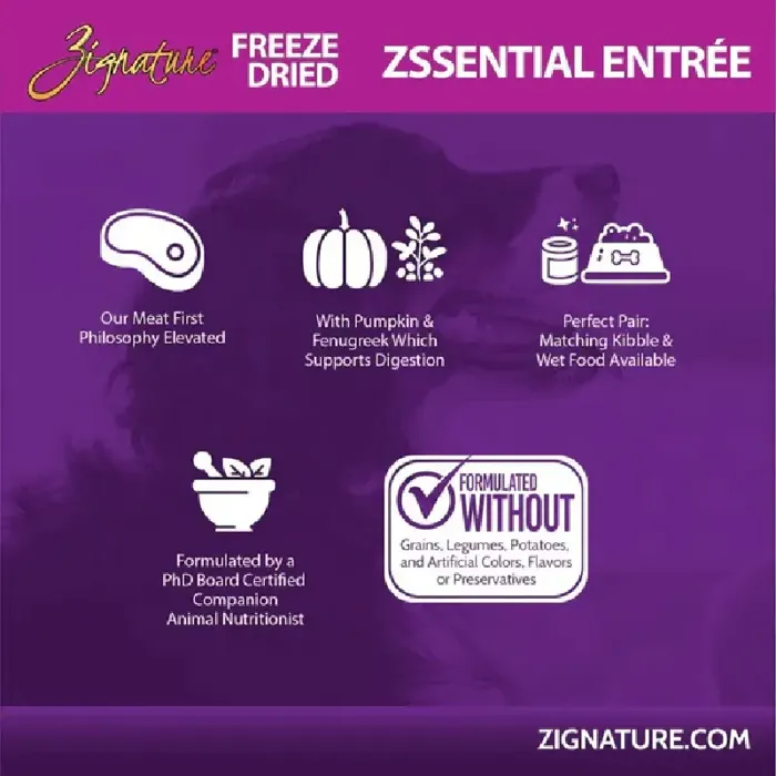 Zignature Freeze Dried Zssential Entrée 4 Oz