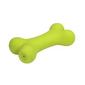 Latex Bone Dog Toys - Lime 5.5"