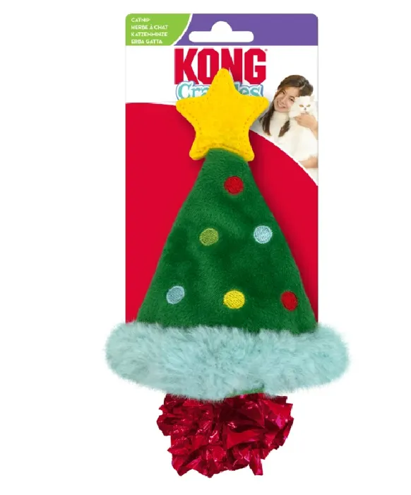 Kong Holiday Crackles Christmas Tree - Cat Toy