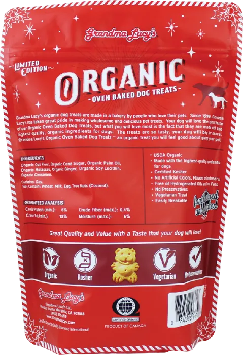 Organic Dog Trt Gingerbread 8z/