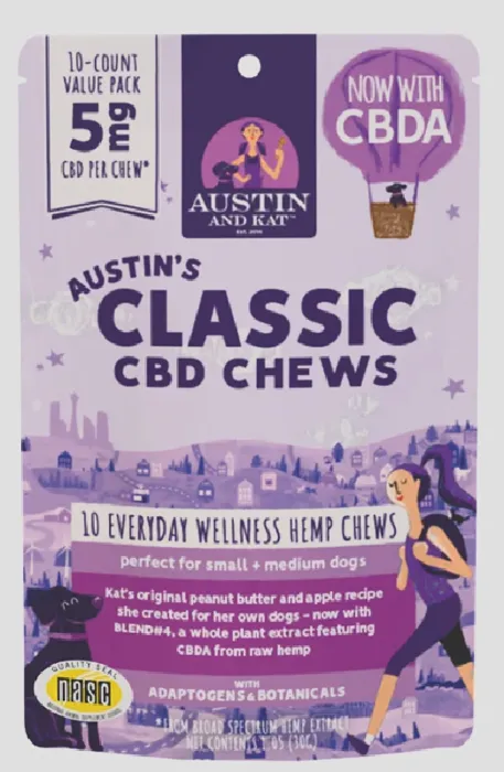 A&K CLASSIC 7MG CBD & CBDA SOFT CHEWS - 10 COUNT