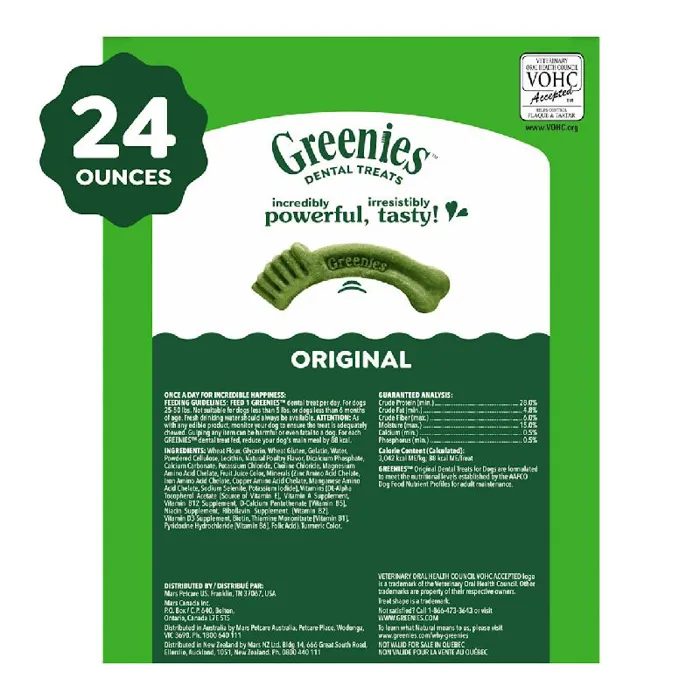Greenies Original Dental Chews Regular 24ct