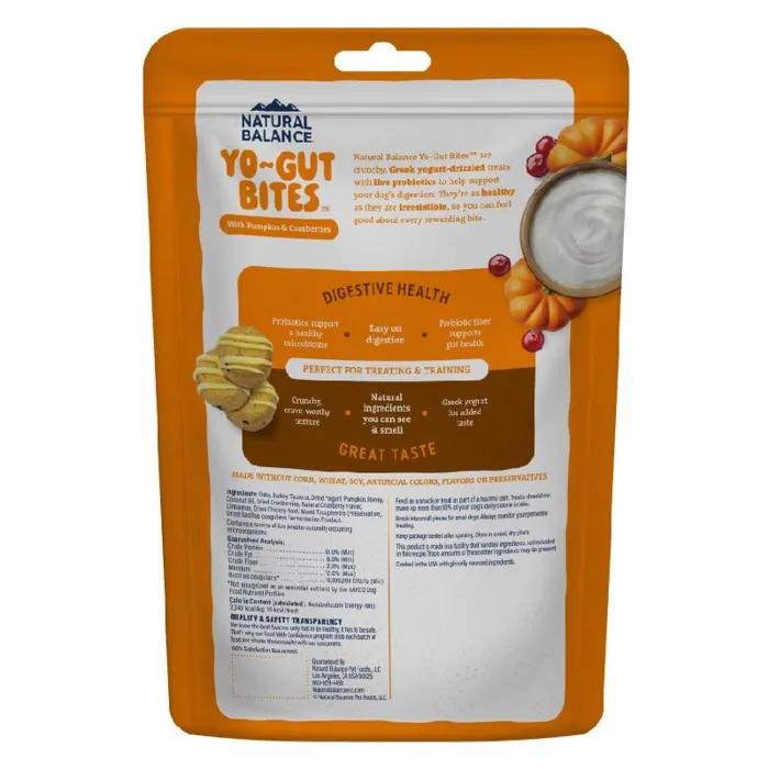 Yo-Gut Bites Pumpkin & Cranberries 4.5oz