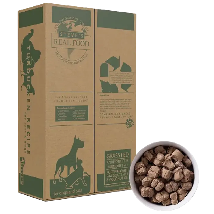 Steve's Dog Raw Frzn Turducken Nuggets 9.75-lb