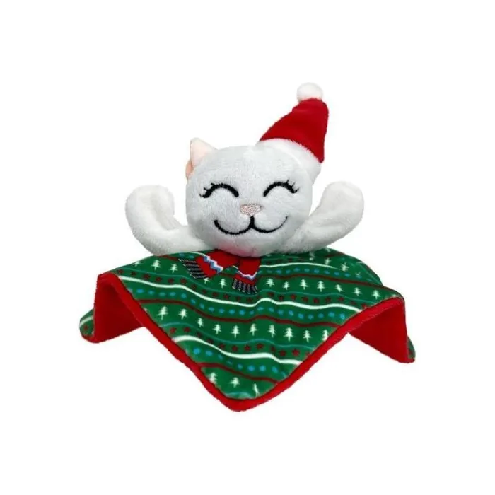 Holiday Crackles Santa Kitty Argyle
