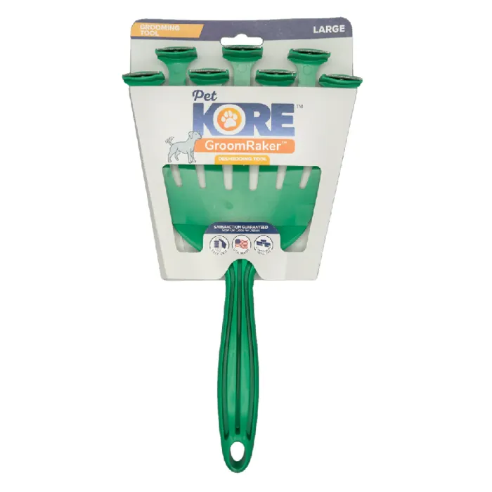 Petkore Groomraker For Dogs, Green, Large