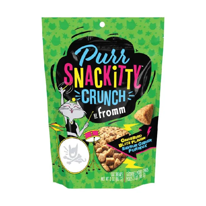 Fromm Purrsnackitty Crunch Gamebird Blitz Treat 3oz