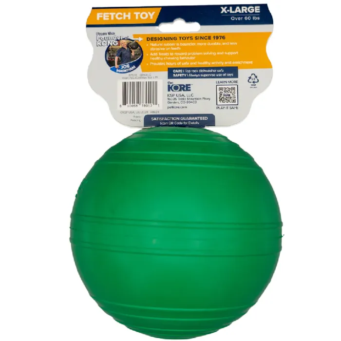 Petkore Koreflex Ball For Dog, Green, 4.75