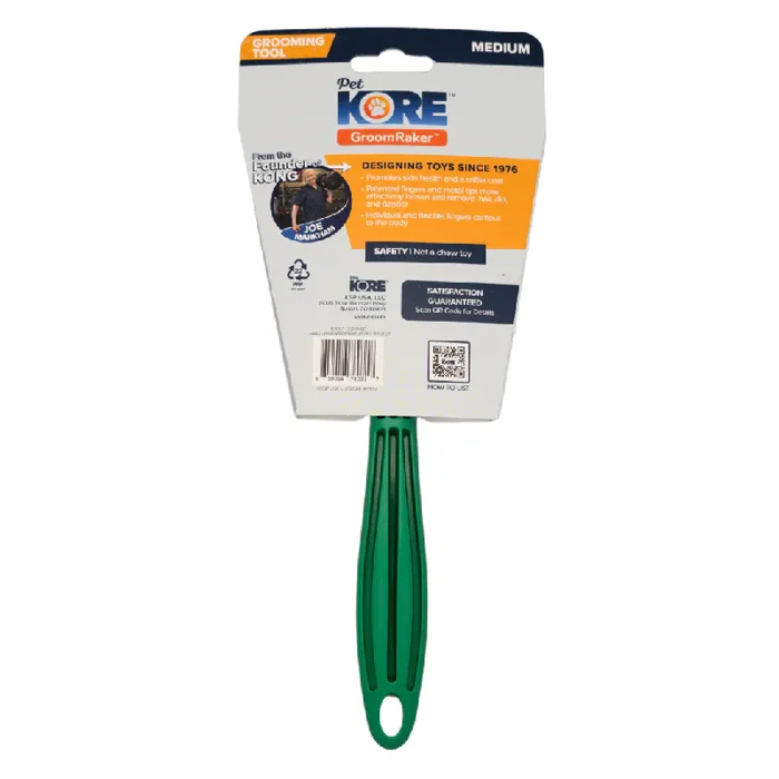 Petkore Groomraker For Dogs, Green, Medium