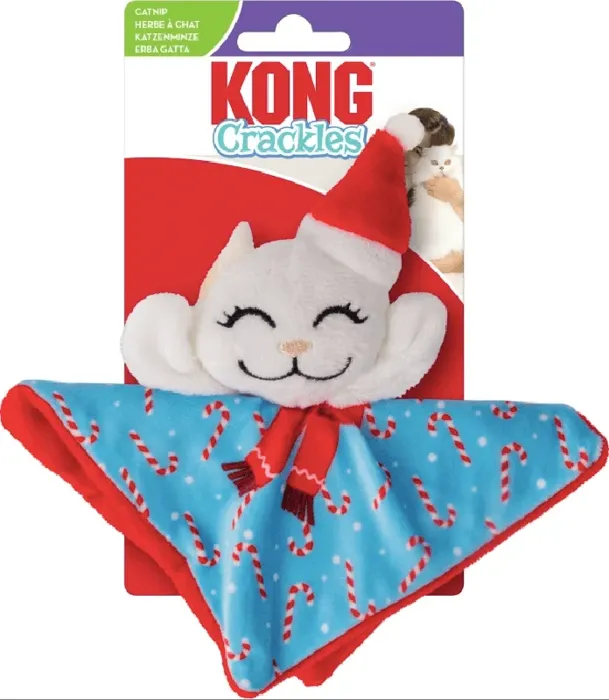 Holiday Crackles Santa Kitty Argyle