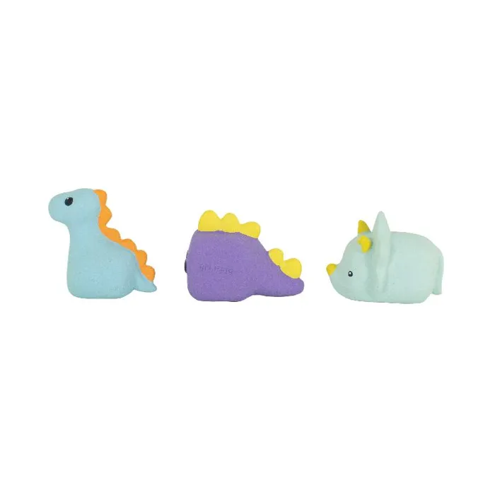 Li'l Pals Latex 3 Piece Toy Set, Chunk Dinos