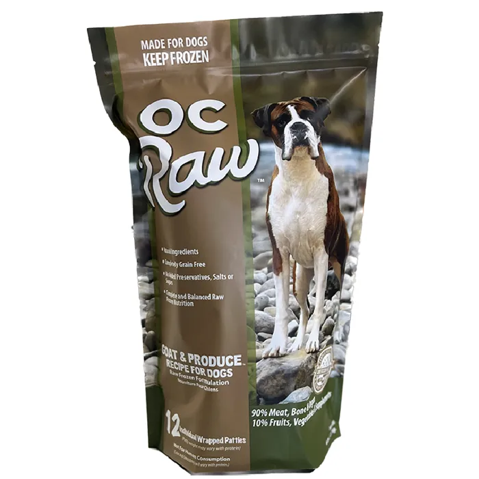 Oc Raw Dog Frozen Goat & Produce Patties 6 Lbs