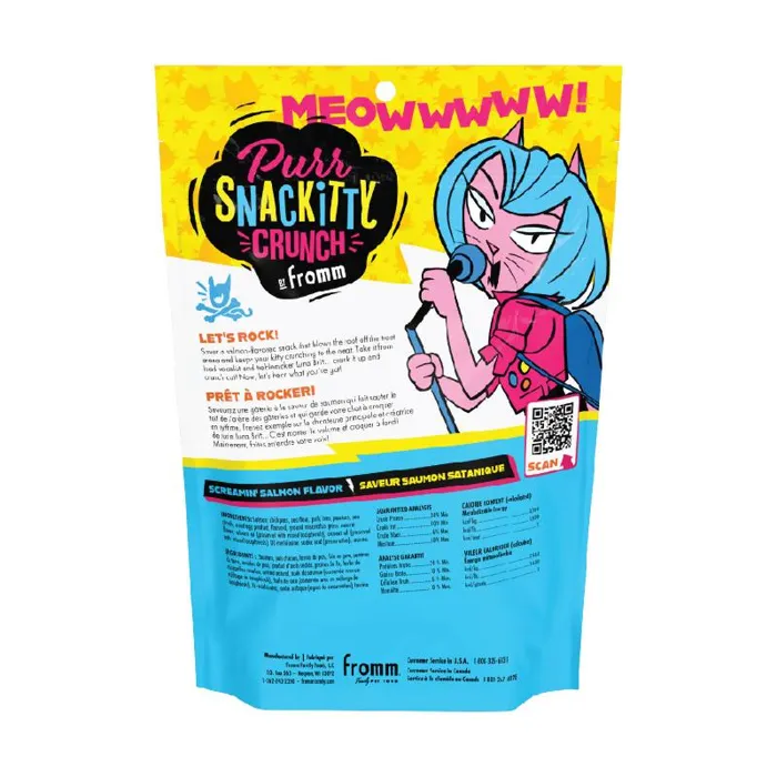 Fromm Purrsnackitty Crunch Screamin Salmon Treat 3oz
