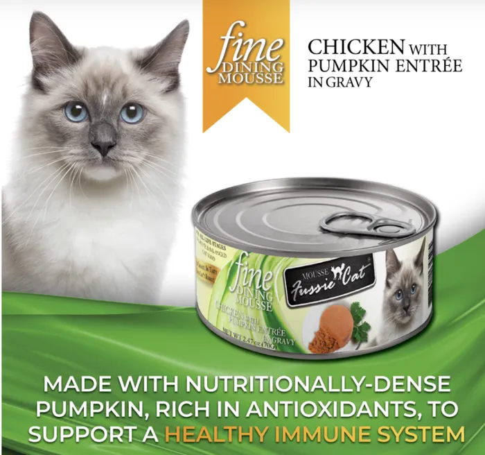 Fussie Cat Fine Mousse Chicken & Pumpkin 2.47-oz