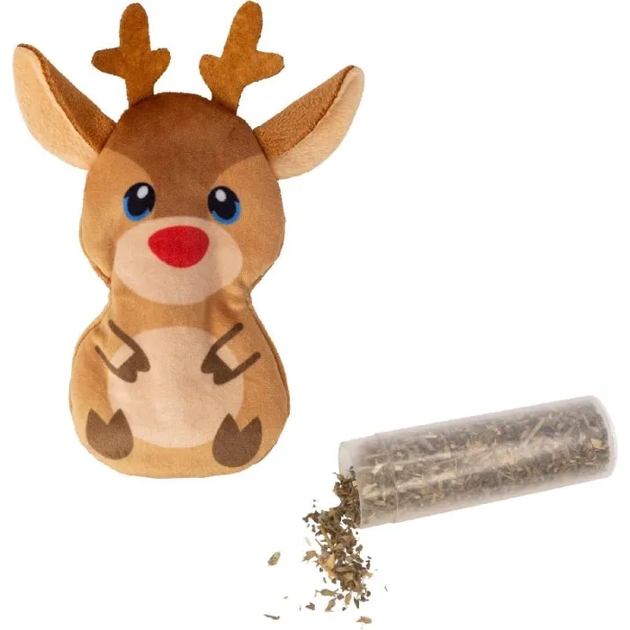 Kong Holiday Refillables Reindeer Cat Toy