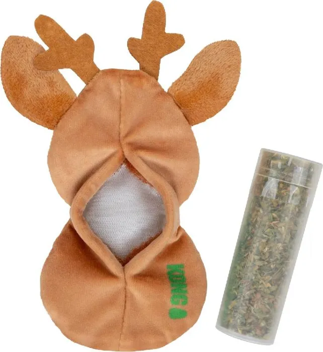 Kong Holiday Refillables Reindeer Cat Toy
