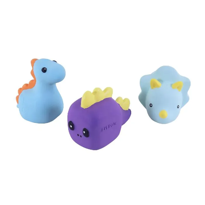 Li'l Pals Latex 3 Piece Toy Set, Chunk Dinos