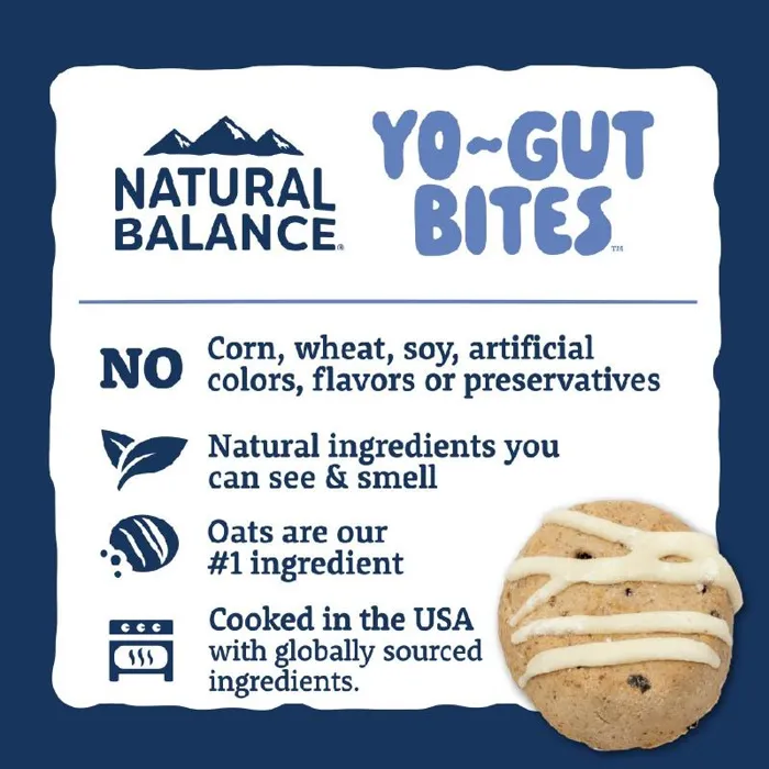Yo-Gut Bites Oats & Bluebrries 4.5oz