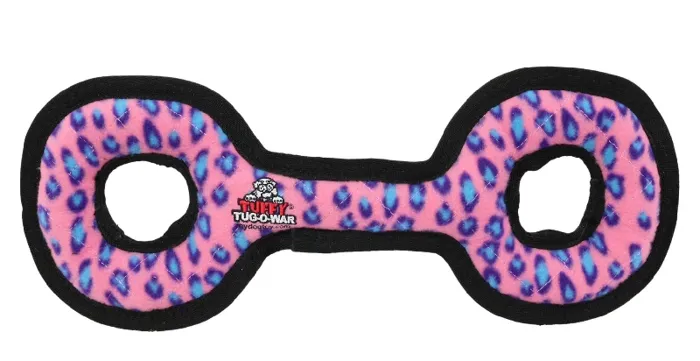 Tuffy Ultimate Tug-O-War - Pink Leopard - Medium