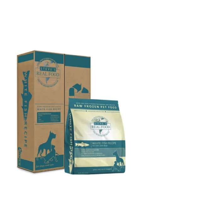 Steve's Dog Raw Frzn White Fish Nuggets 9.75-lb