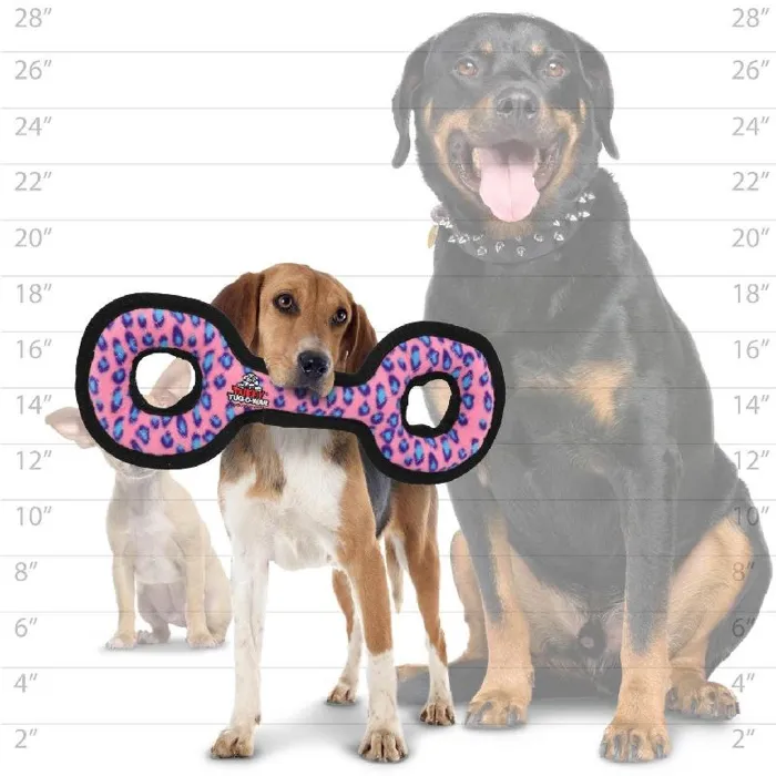 Tuffy Ultimate Tug-O-War - Pink Leopard, Med