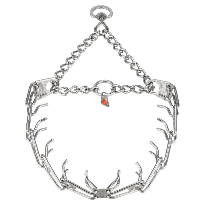 Ultra Plus Prong Dog Training Collar - Chrome 3.0m