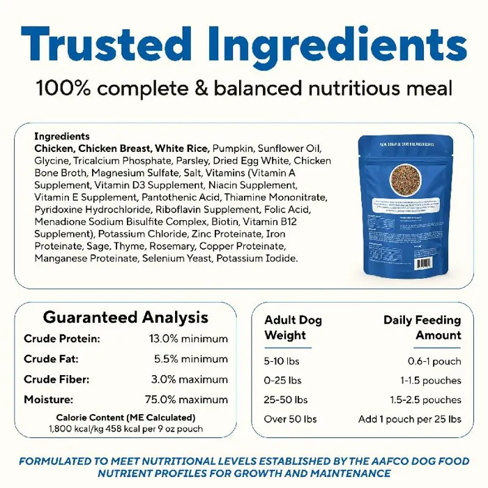 Dave's Bland Chicken & Rice Dog Food 9-oz