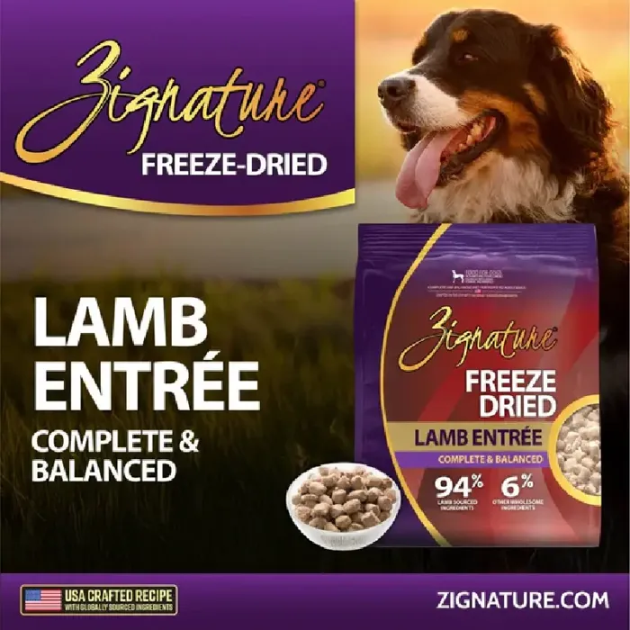 Zignature Freeze Dried Lamb Entrée 4 Oz