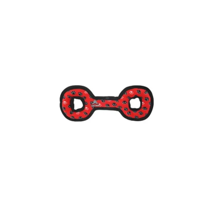 Tuffy Ultimate Tug-O-War -Red Paw Print - Medium