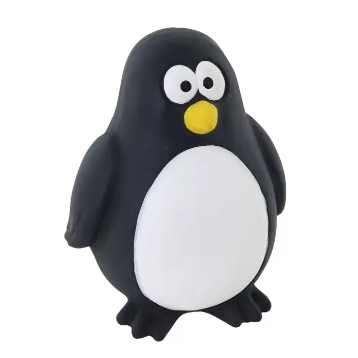 Rascals By Coastal Latex Dog Toy, Black Penguin, 4"