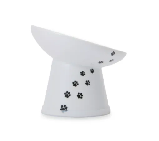 Necoichi Tilted Stress Free Raised Cat Food Bowl