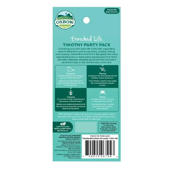 Oxbow Timothy Party Pack